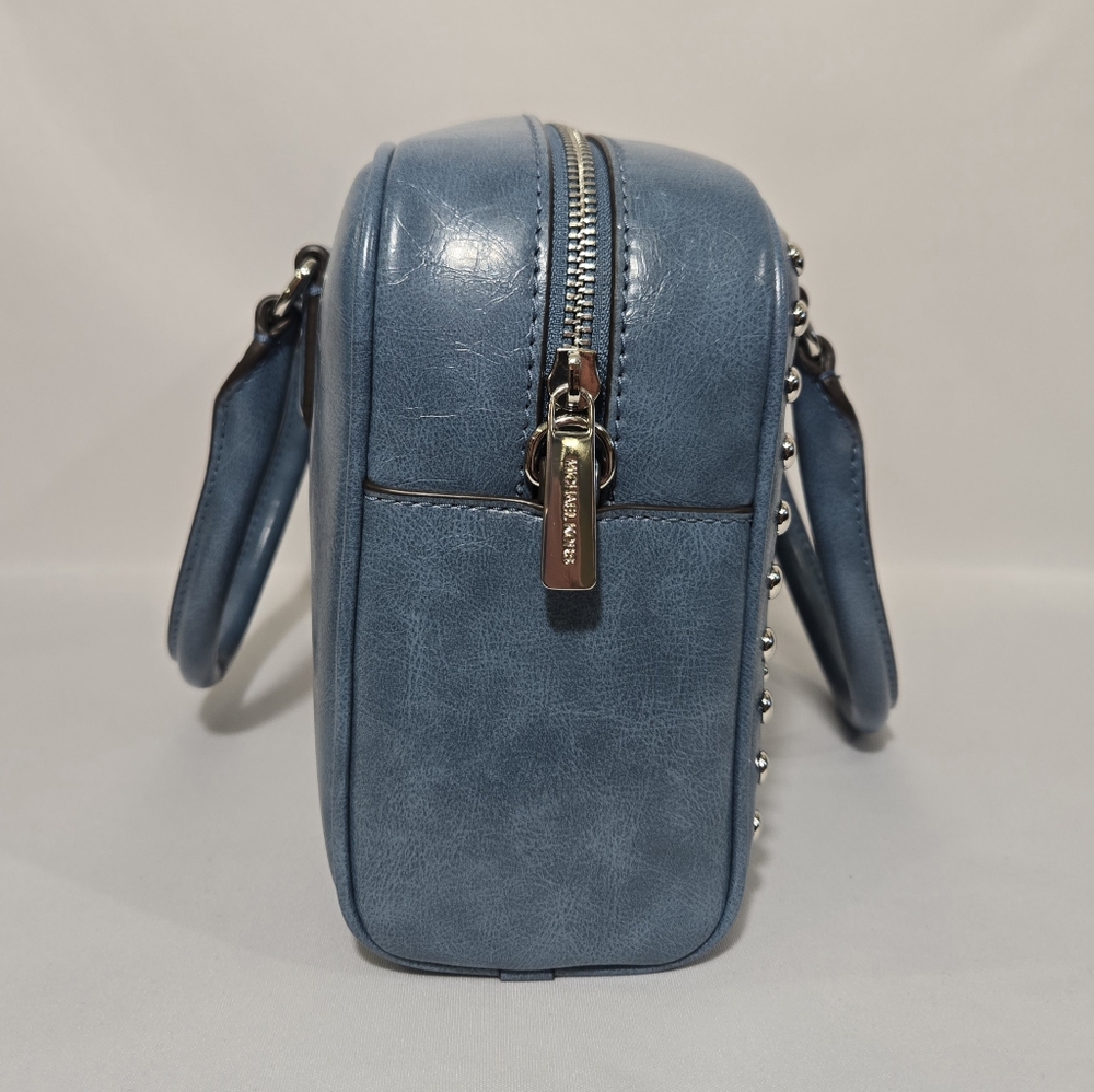 Michael Kors Thompson Cornflower MD Duffle Satchel Purse - Picture 9 of 16